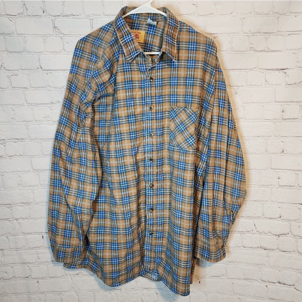 Men's Red Oak longsleeve button-down shirt, size 2XLT